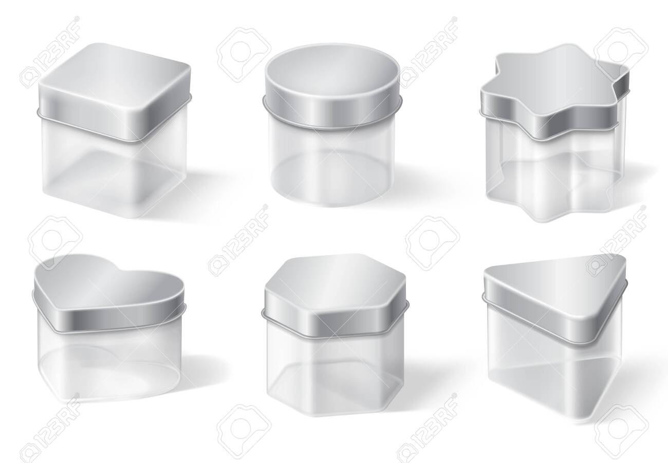 Download Transparent Glass Jar With Metal Lid Isolated On White Background Royalty Free Cliparts Vectors And Stock Illustration Image 138448325