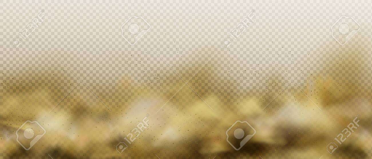 Dust sandy cloud, air pollution fog or smoke, brown heavy steam with motes sand and soil particles isolated on transparent background. Thunderstorm in desert Realistic 3d vector illustration, clip art - 138590143 Dust sandy cloud, air pollution fog or smoke, brown heavy steam with motes sand and soil particles isolated on transparent background. Thunderstorm in desert Realistic 3d vector illustration, clip art - 138590143