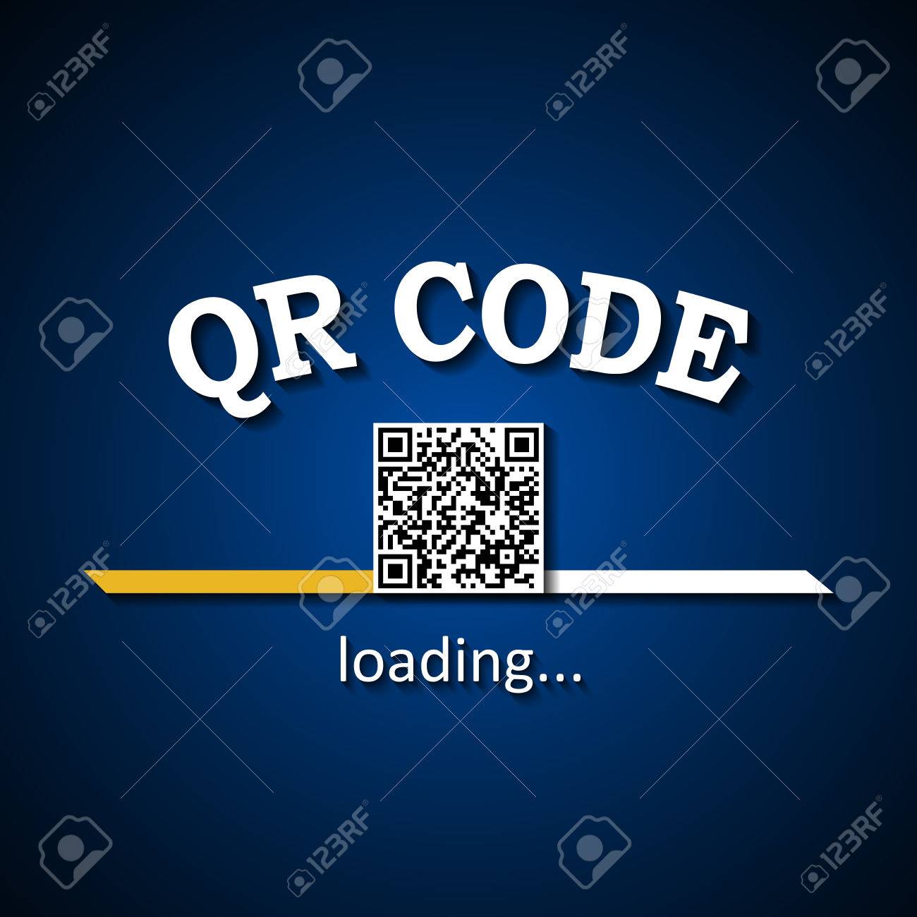 qr code loading bar background for private and commercial use
