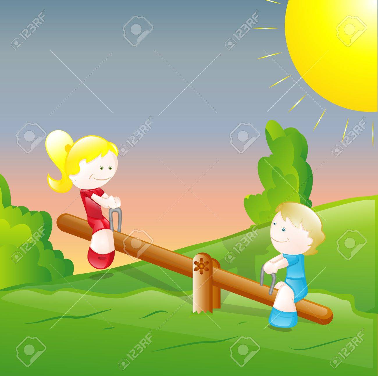 Kids Playing In The Garden Royalty Free SVG, Cliparts, Vectors, and Stock  Illustration. Image 13052281., image size:1300x1292