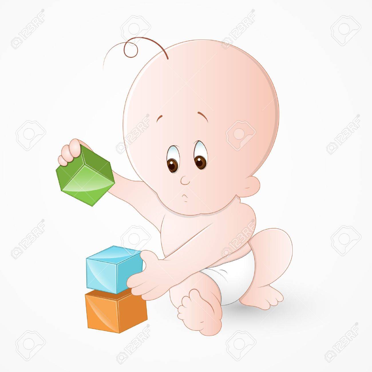 Bebes Jugando Dibujos Animados Para BebÃ©s En Paales Bebe Sentado