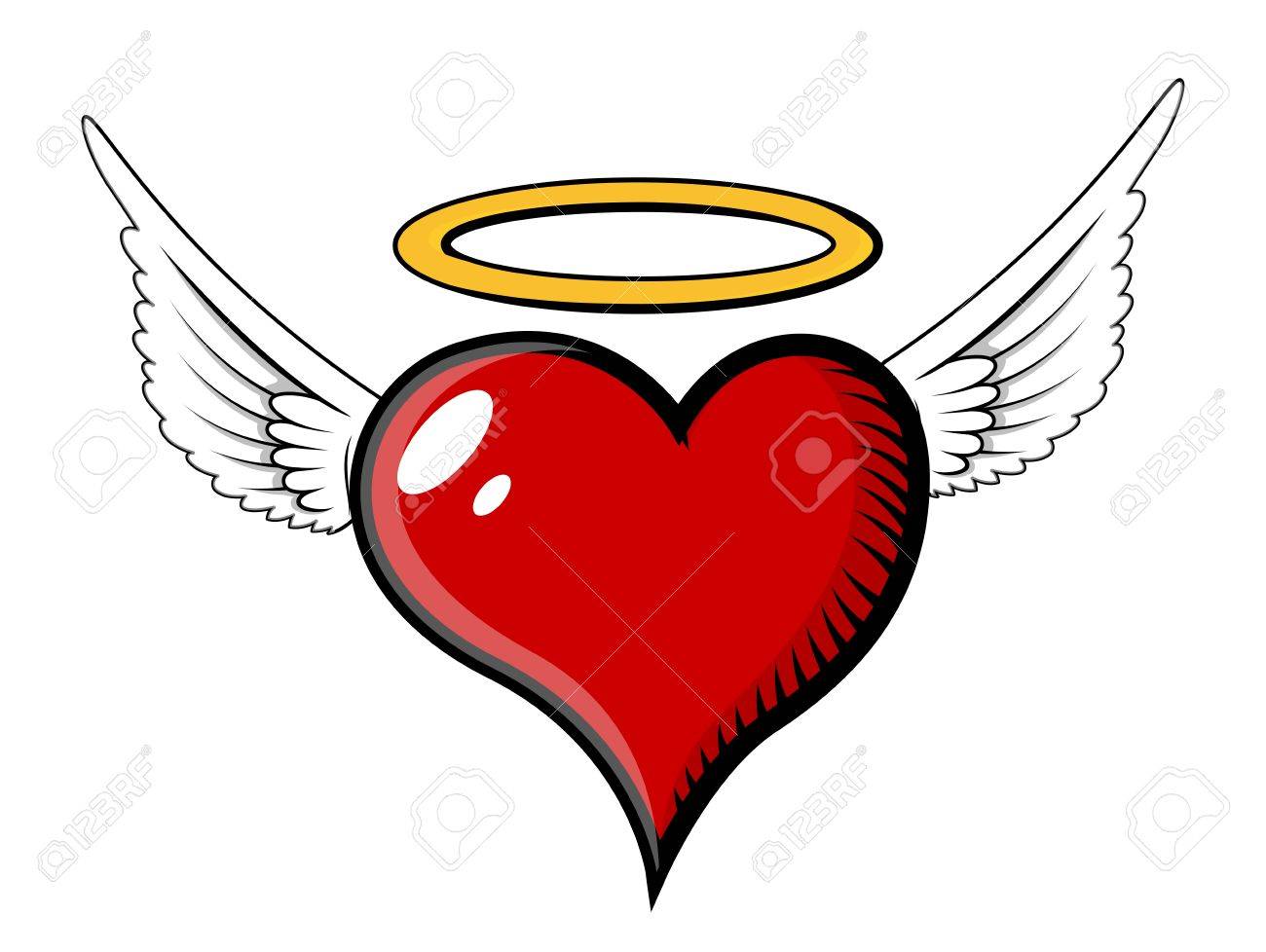 エンジェル ハート ベクトル イラストのイラスト素材 ベクタ Image