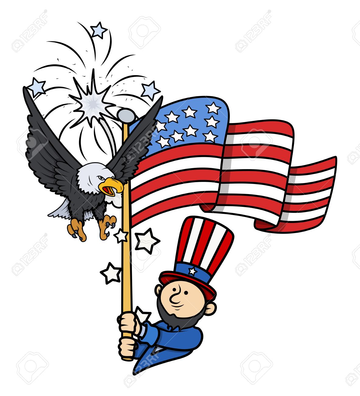 Día De La Independencia - 4 De Julio De Dibujos Animados Ilustración Vectorial Ilustraciones Svg, Vectoriales, Clip Art Vectorizado Libre De Derechos. Image 21959109. Día De La Independencia - 4 De Julio De Dibujos Animados Ilustración Vectorial Ilustraciones Svg, Vectoriales, Clip Art Vectorizado Libre De Derechos. Image 21959109.