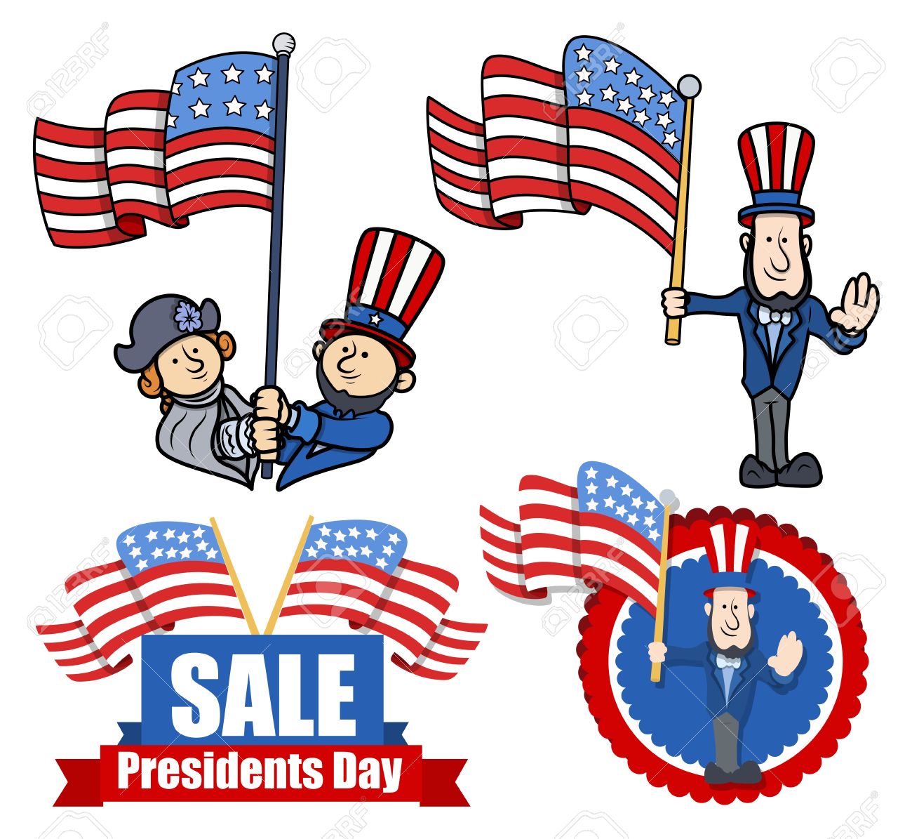 Various Clip-Art and Design for Presidents Day - 22060203 Various Clip-Art and Design for Presidents Day - 22060203