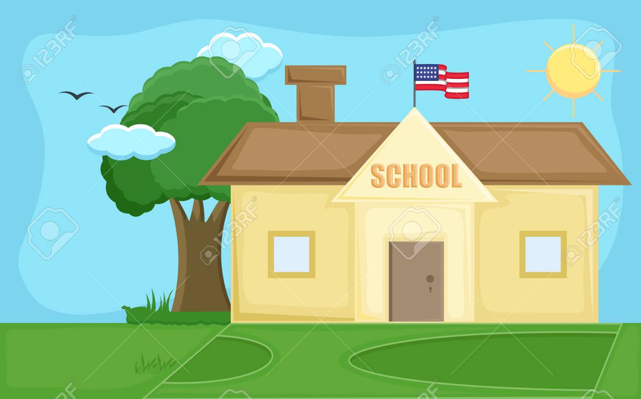 school cartoon background vector royalty free cliparts vectors cartoon playground background