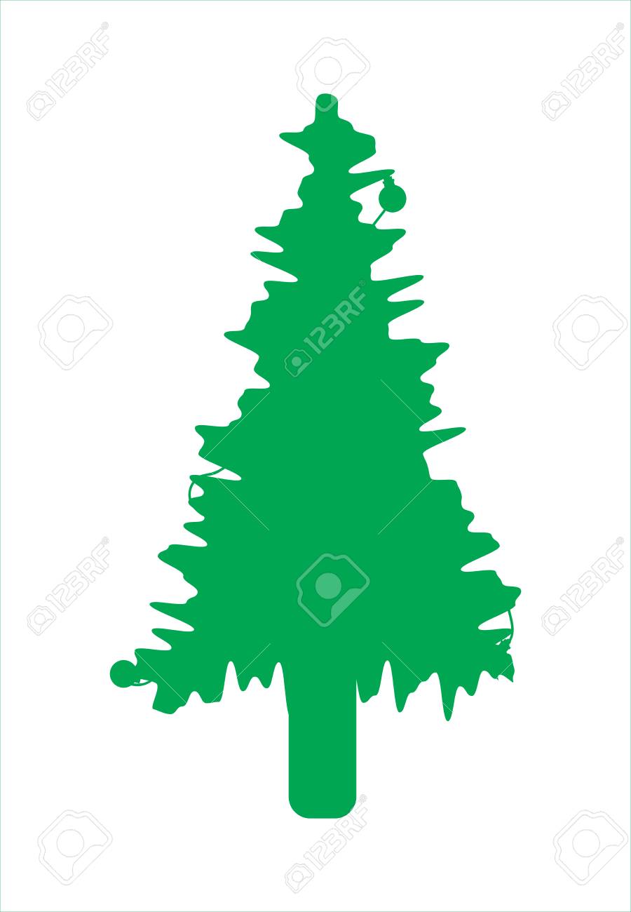 abstract christmas tree shape