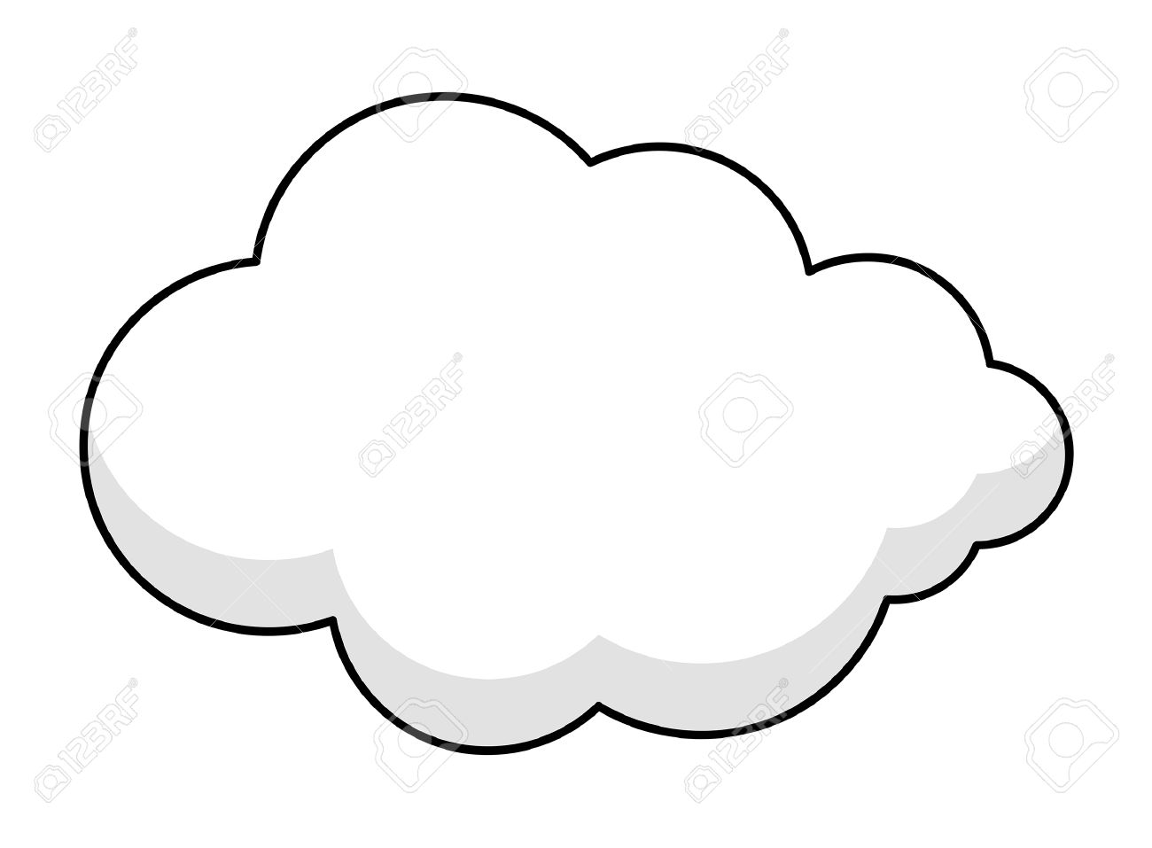 ふわふわ雲のバナー のイラスト素材 ベクタ Image ふわふわ雲のバナー のイラスト素材 ベクタ Image
