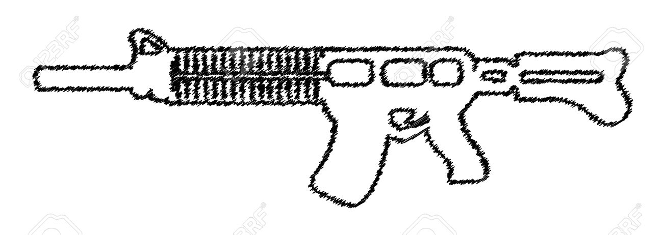 Machine Gun Drawing Royalty Free Cliparts Vectors And Stock Illustration Image 36315976