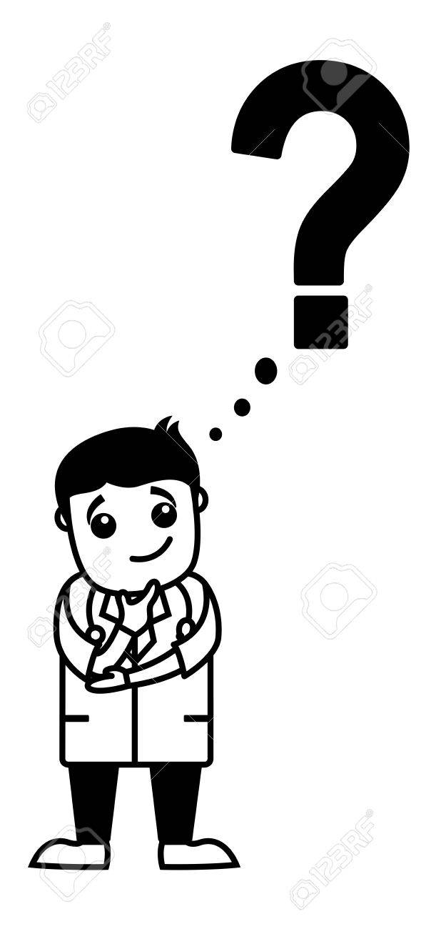 疑問に思う医師のイラスト素材 ベクタ Image 36758055