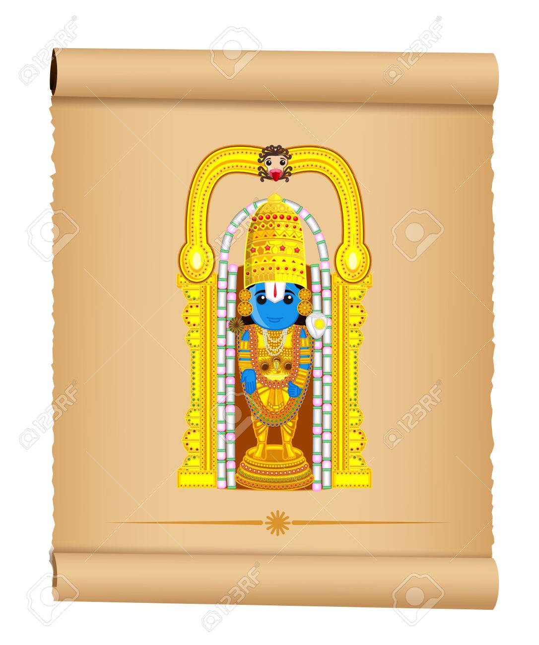 Lord Venkateswara - Indian God Royalty Free SVG, Cliparts, Vectors ...