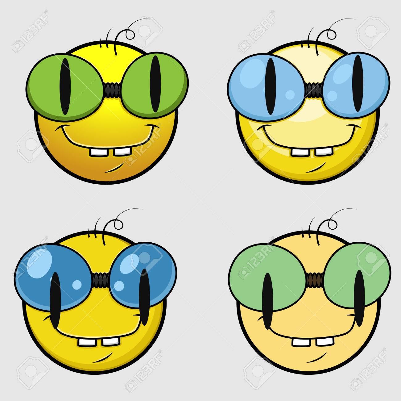 本の虫絵文字スマイルの絵文字のイラスト素材 ベクタ Image