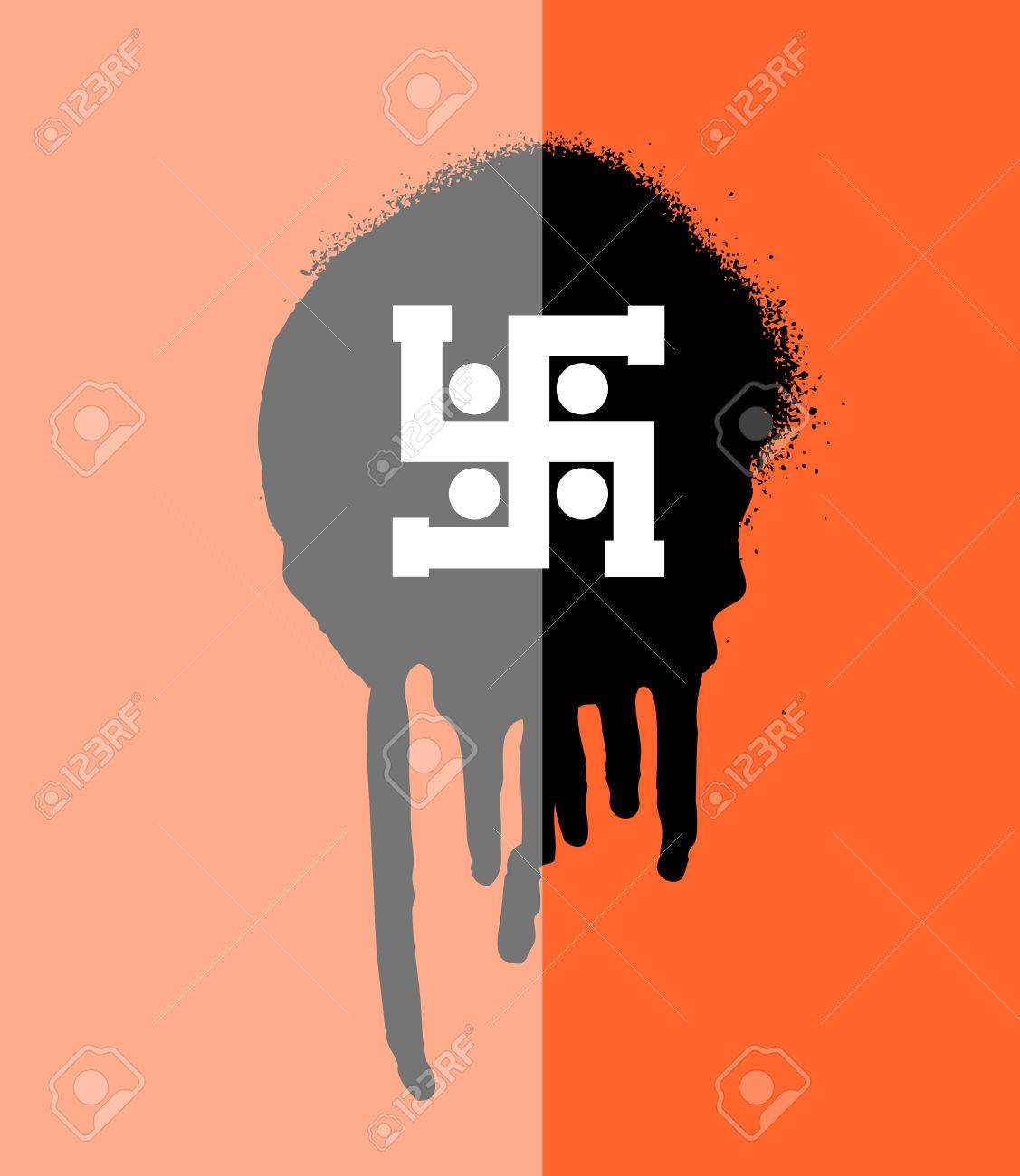 swastik symbol grunge banner royalty free cliparts vectors and