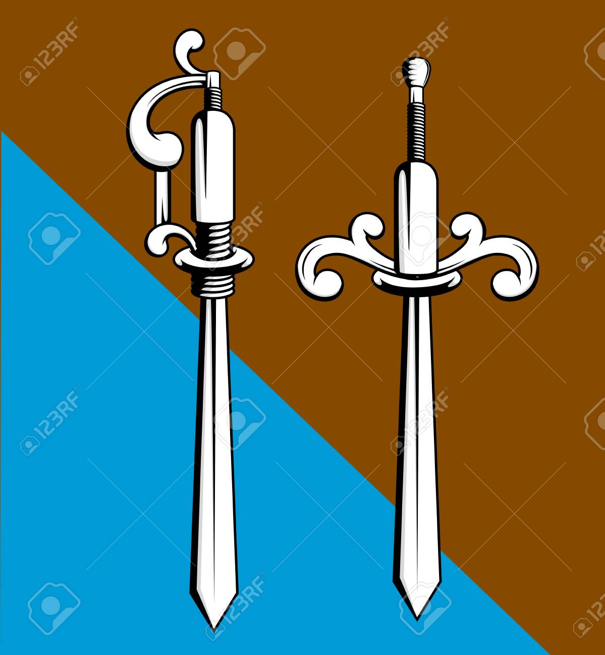 古い剣デザイン ベクトルのイラスト素材 ベクタ Image