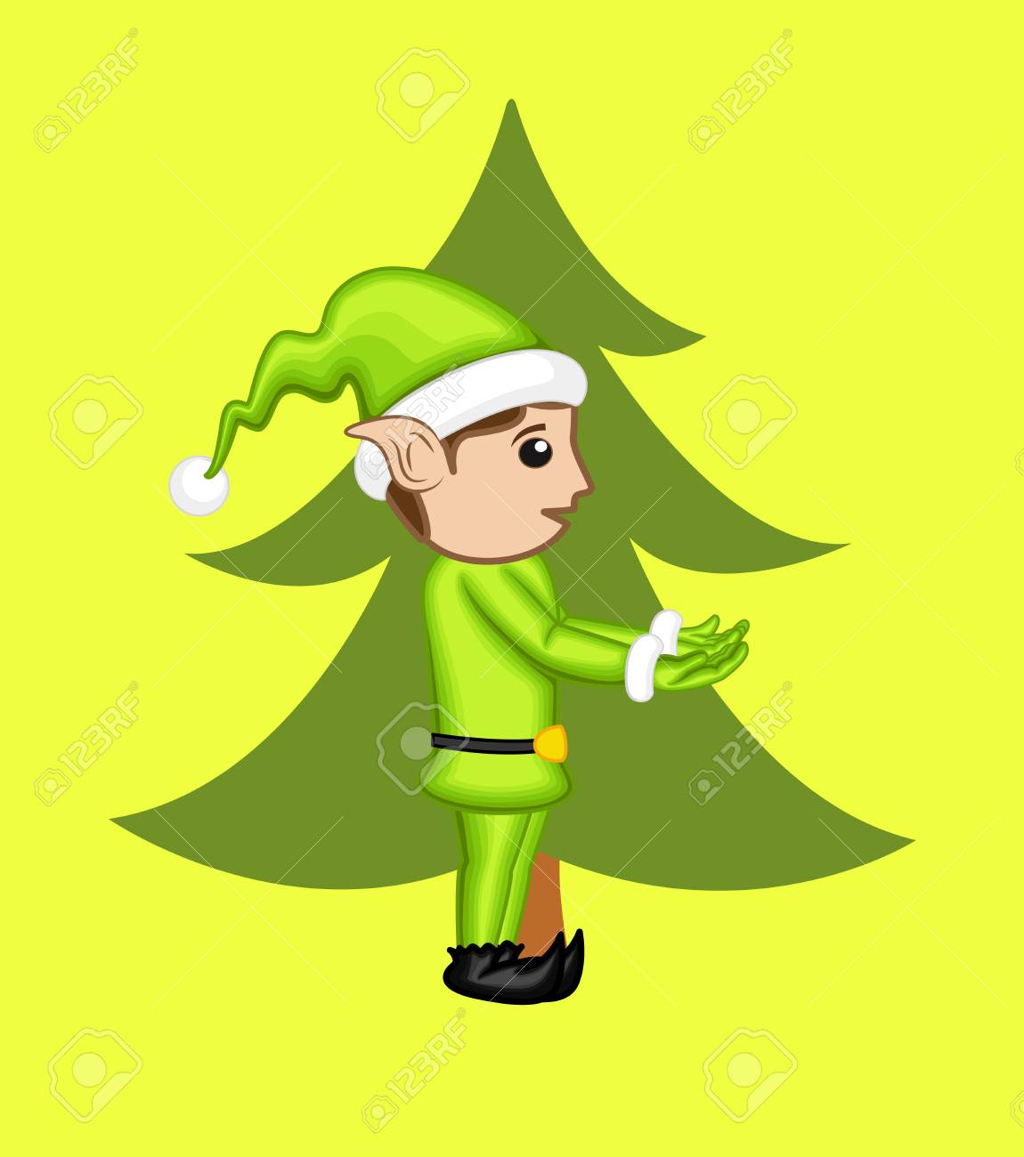 Download Kid Elf Character Side View Royalty Free Cliparts Vectors And Stock Illustration Image 64373422