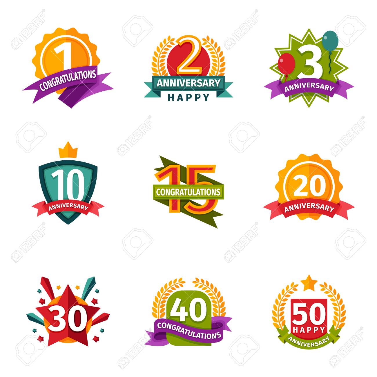 anniversary banner design