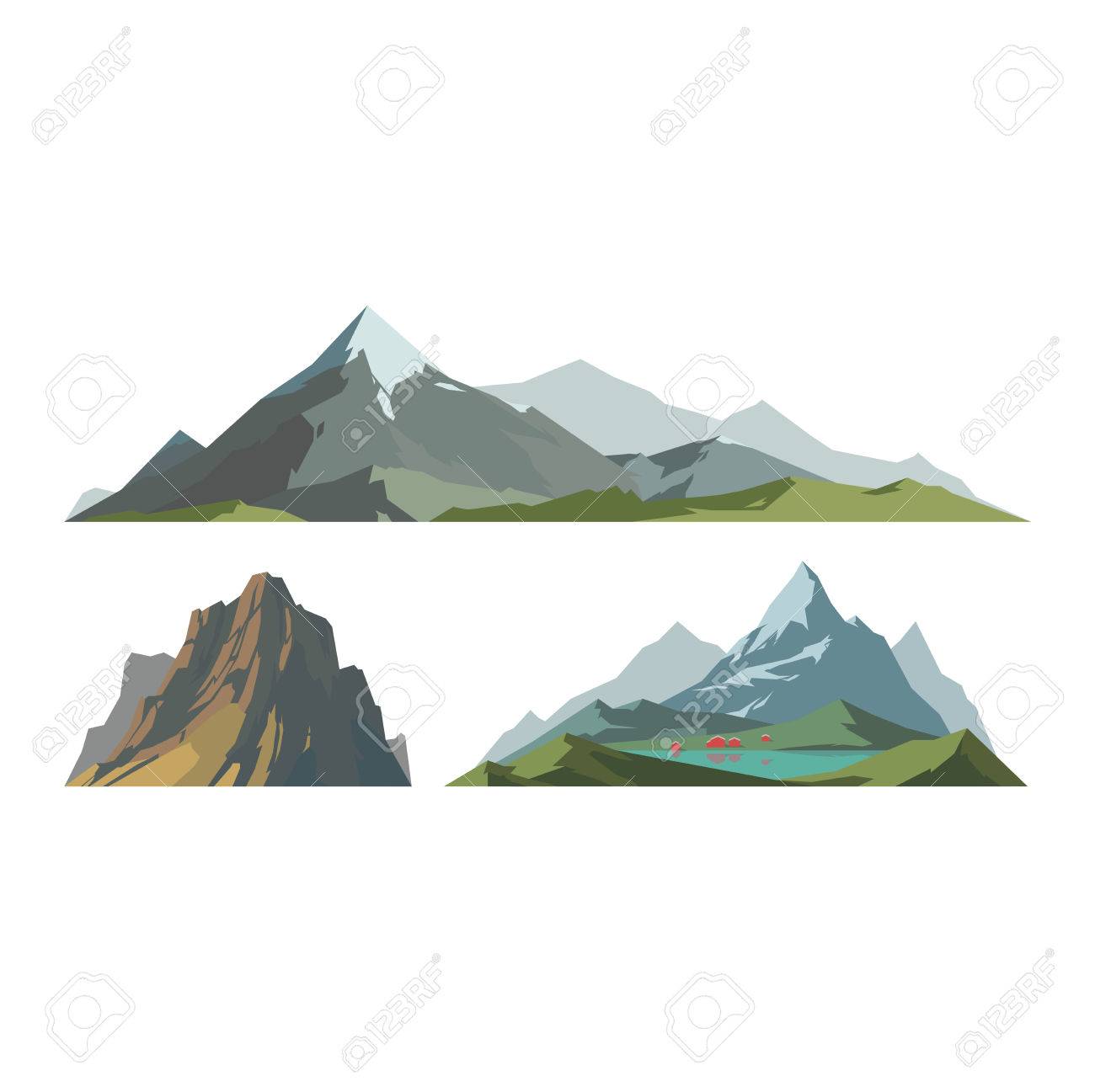 Mountain Vector Illustration Nature Mountain Silhouette Elements Royalty Free Cliparts Vectors And Stock Illustration Image 61776327