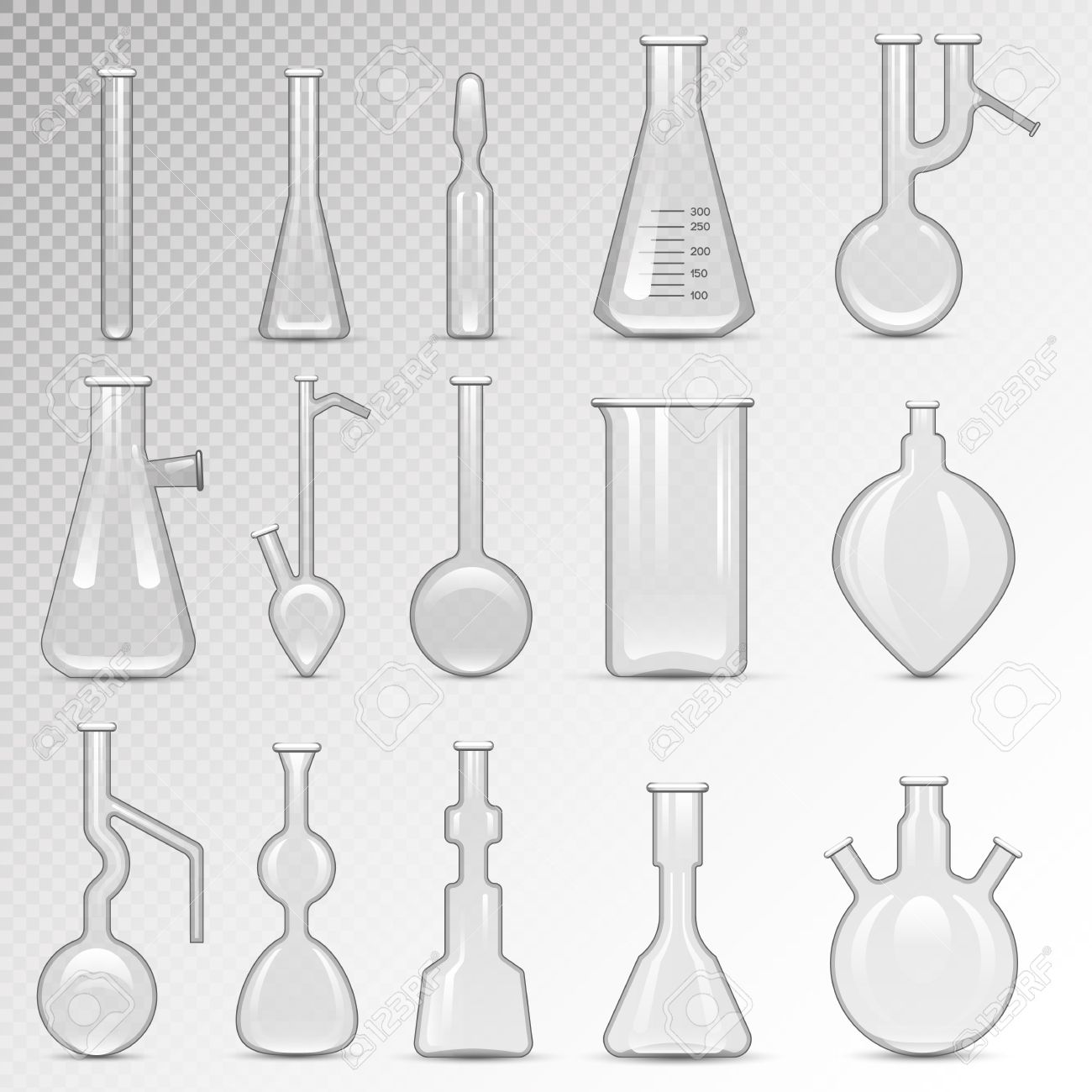 Chemical Laboratory Vector Lab Empty Flask Glassware Tube Liquid Royalty Free Cliparts Vectors And Stock Illustration Image 62717846