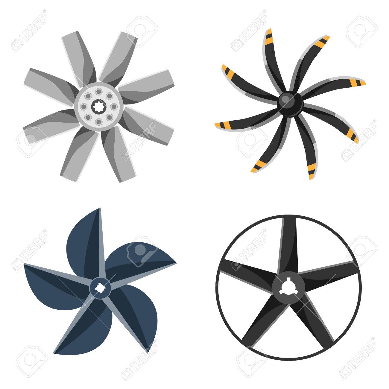 Turbinas Iconos Ventilador De Hélice Equipos De Tecnología Turbinas Iconos Ventilador De Hélice Equipos De Tecnología