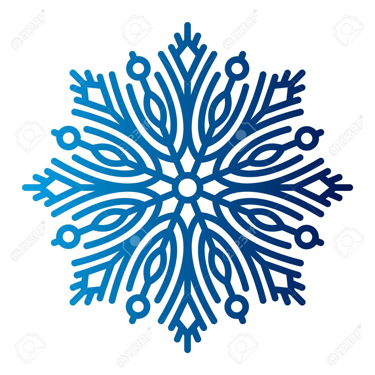 snowflake vector illustration and season nature winter sign symbol