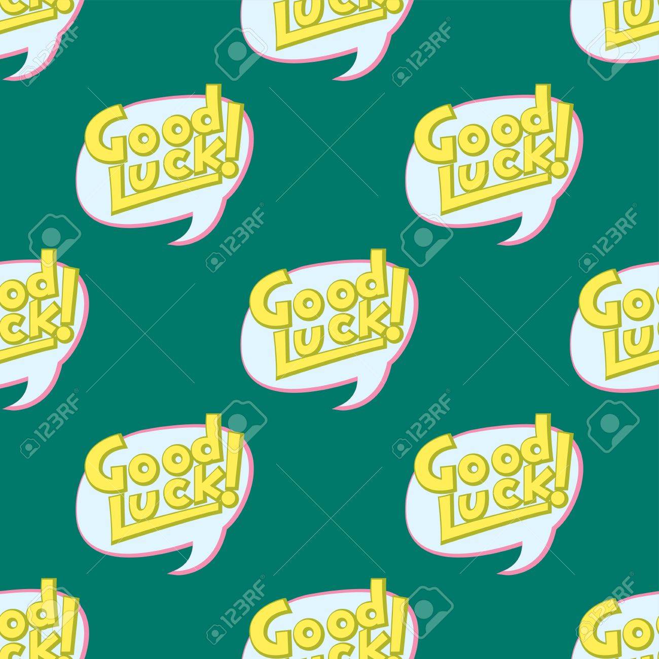 Buena Suerte Sin Patron De Despedida De Vectores De Letras