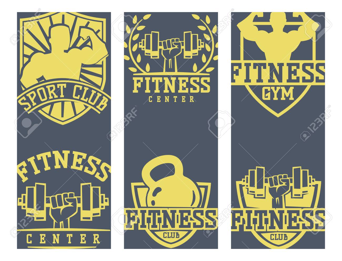 fitness brochure layout card design gym sport club strong equipment fitness brochure templates