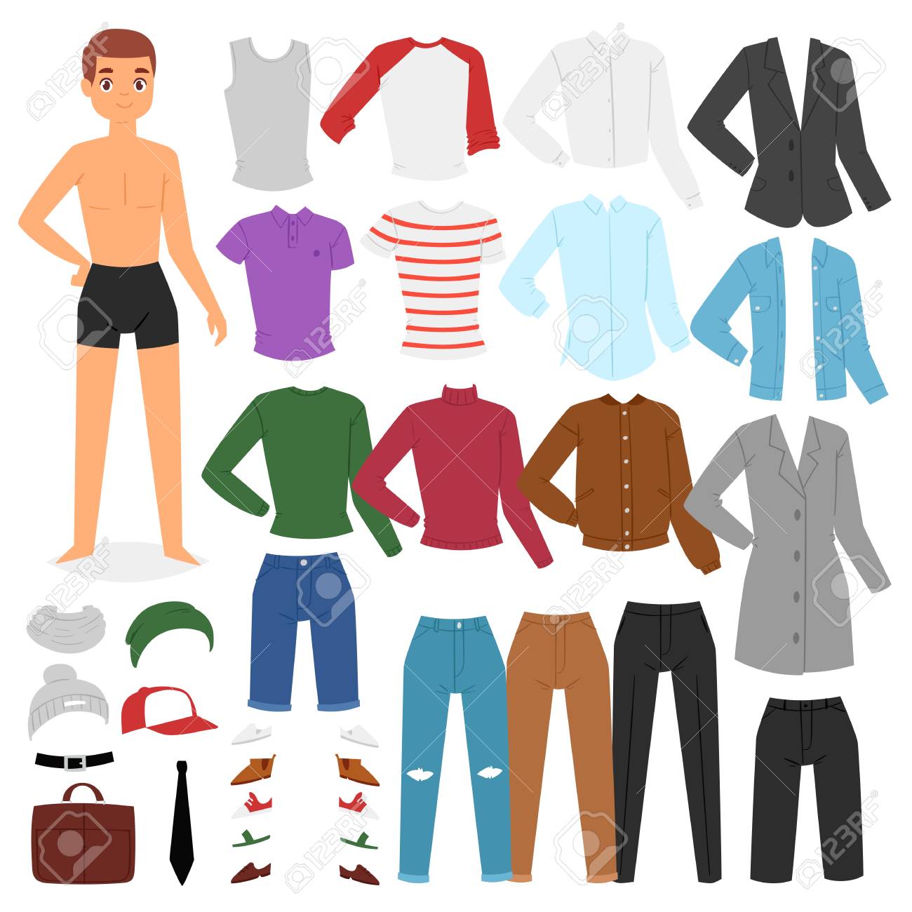 stock illustration character pants