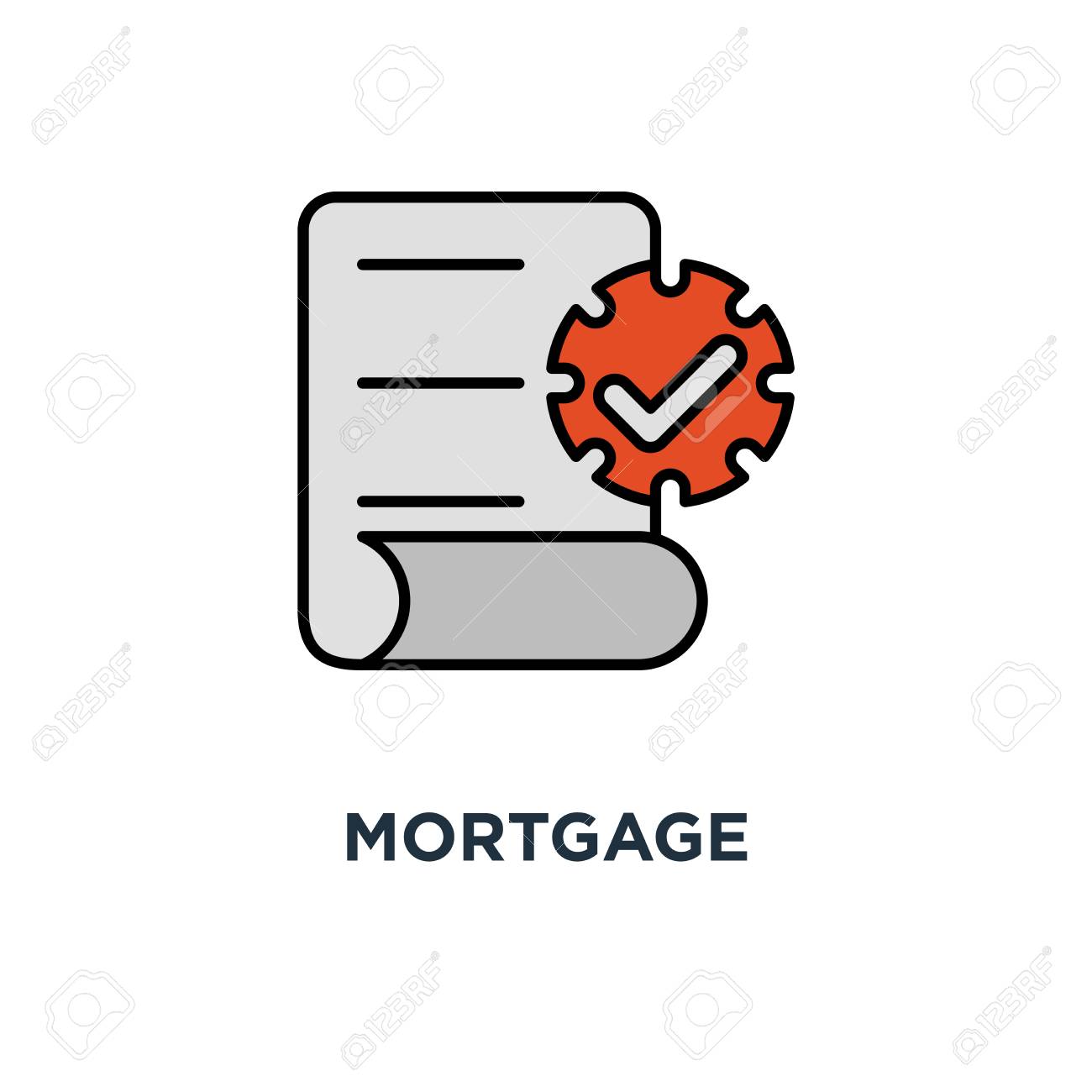 mortgage application form icon rental house contract creation rent house application form