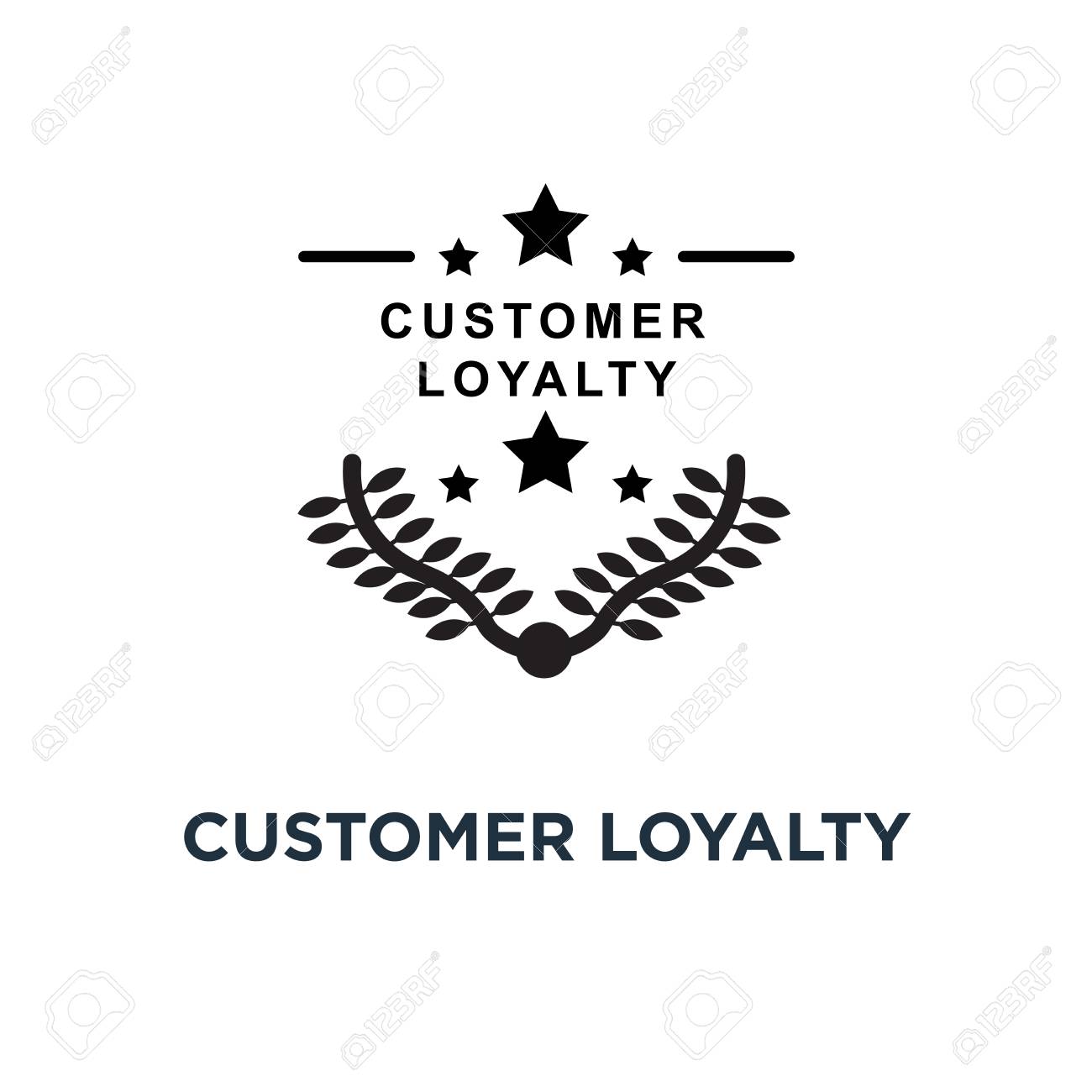 Customer Loyalty Icon. Simple Element Illustration. Customer Loyalty  Concept Symbol Design, Vector Logo Illustration. Can Be Used For Web And  Mobile. Royalty Free SVG, Cliparts, Vectors, and Stock Illustration. Image  108988167., image size:1300x1300