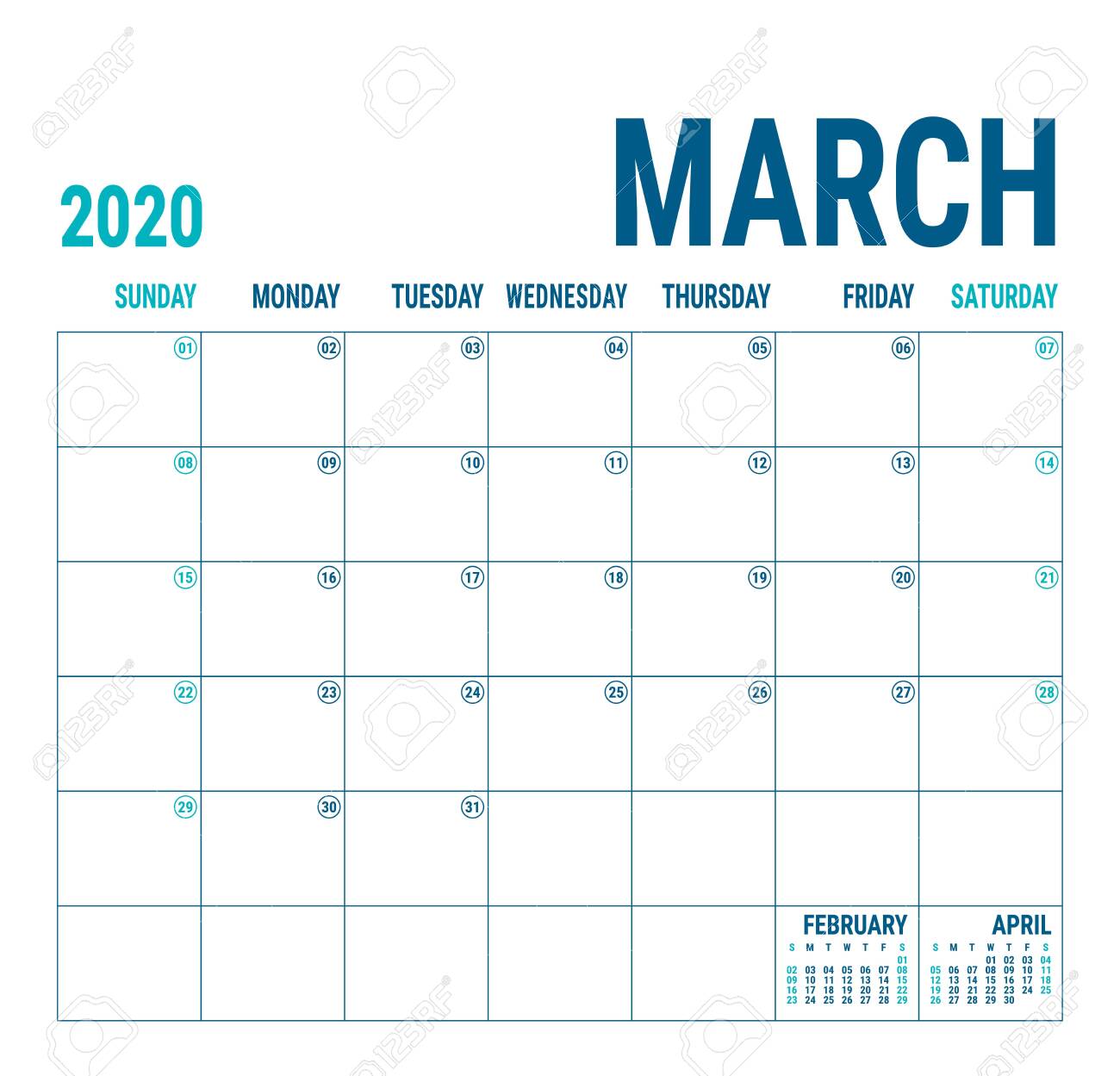 march 2020 calendar planner english calender template vector 2020 calendar office