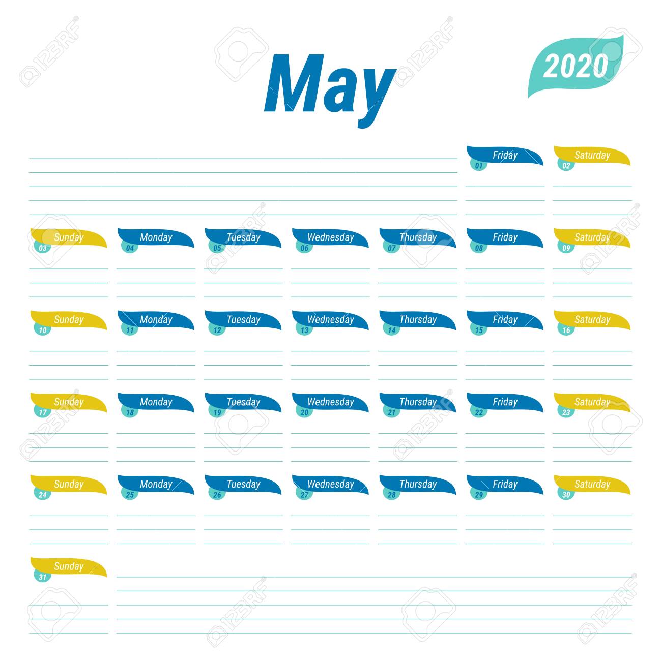 may 2020 planner english calendar schedule design journal calender schedule
