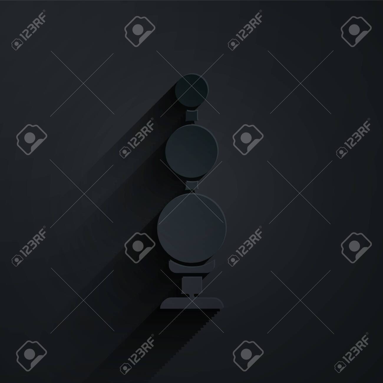 Cone De Contas Anais De Corte De Papel Isolado No Fundo Preto. Sinal De  Bolas Anais. Acessório Fetiche. Brinquedo De Sexo Para Homens E Mulheres.  Estilo De Arte De Papel. Vector Royalty