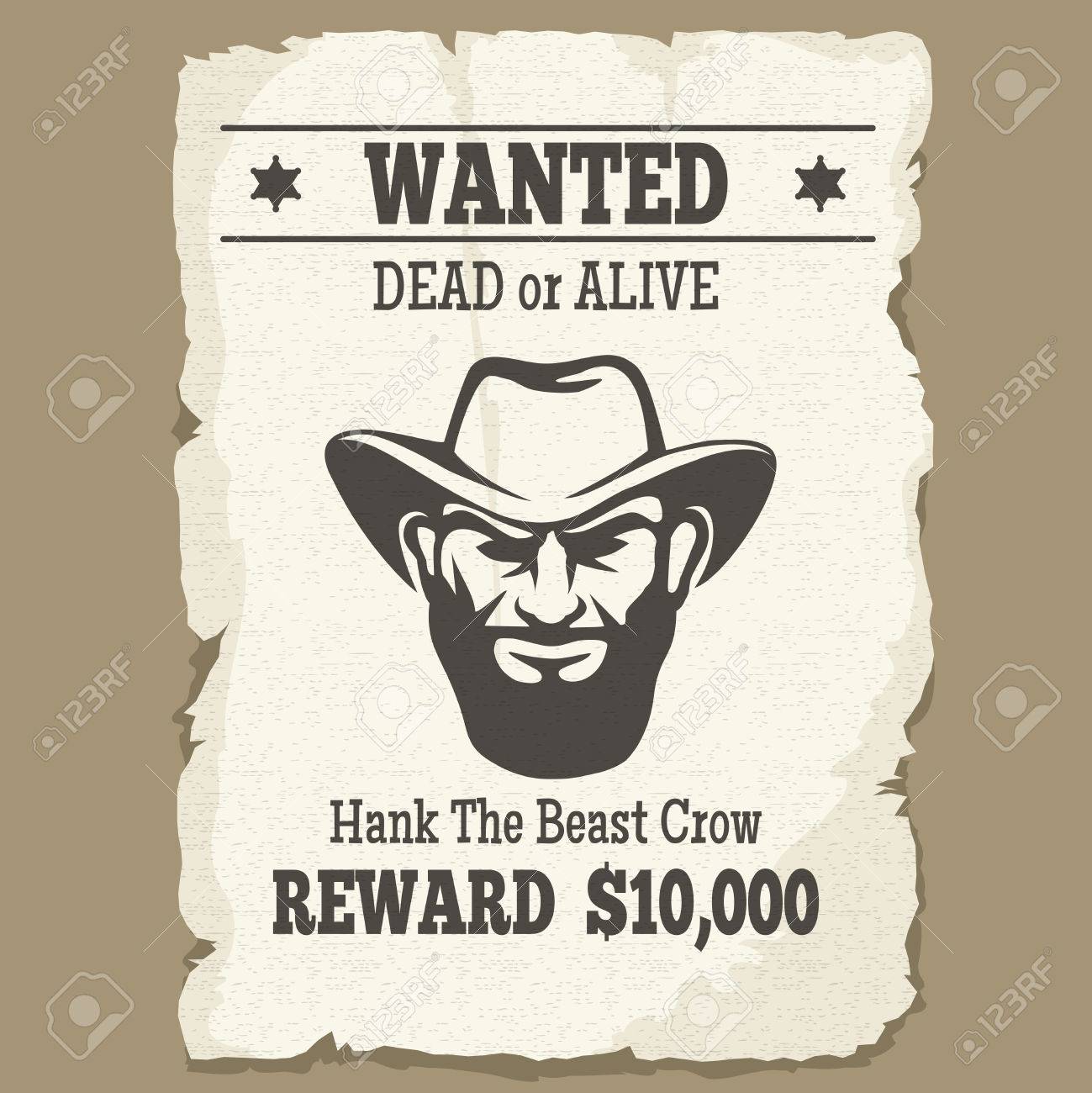 western wanted poster