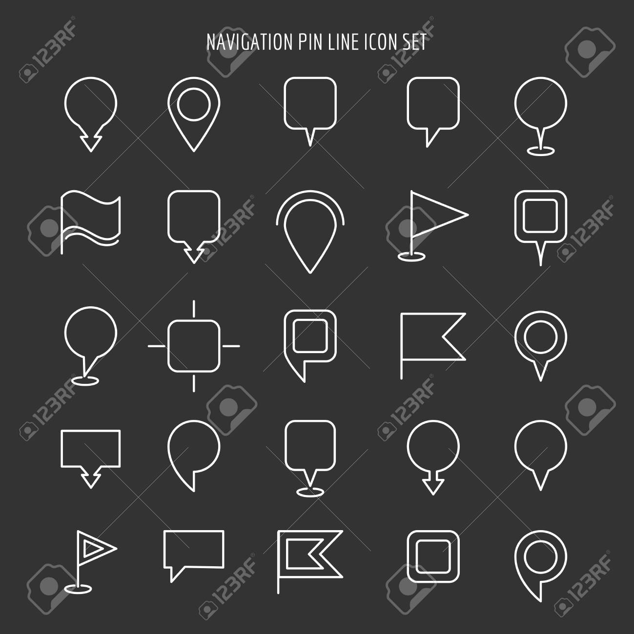 map and navigation pin
