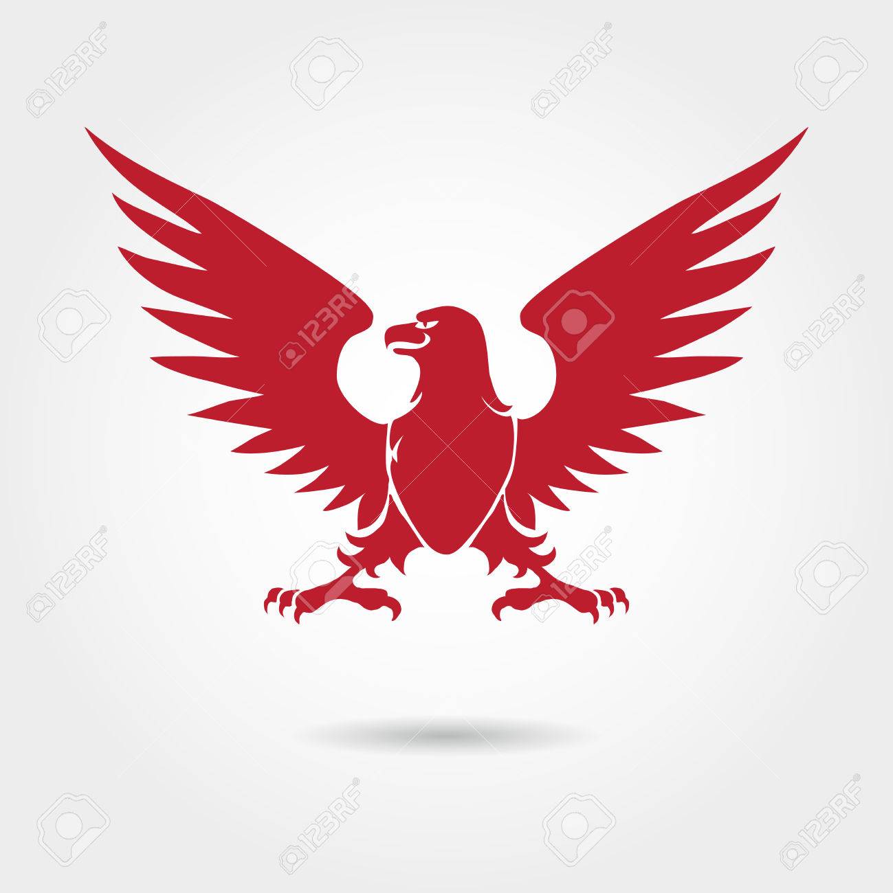 red eagle heraldic style