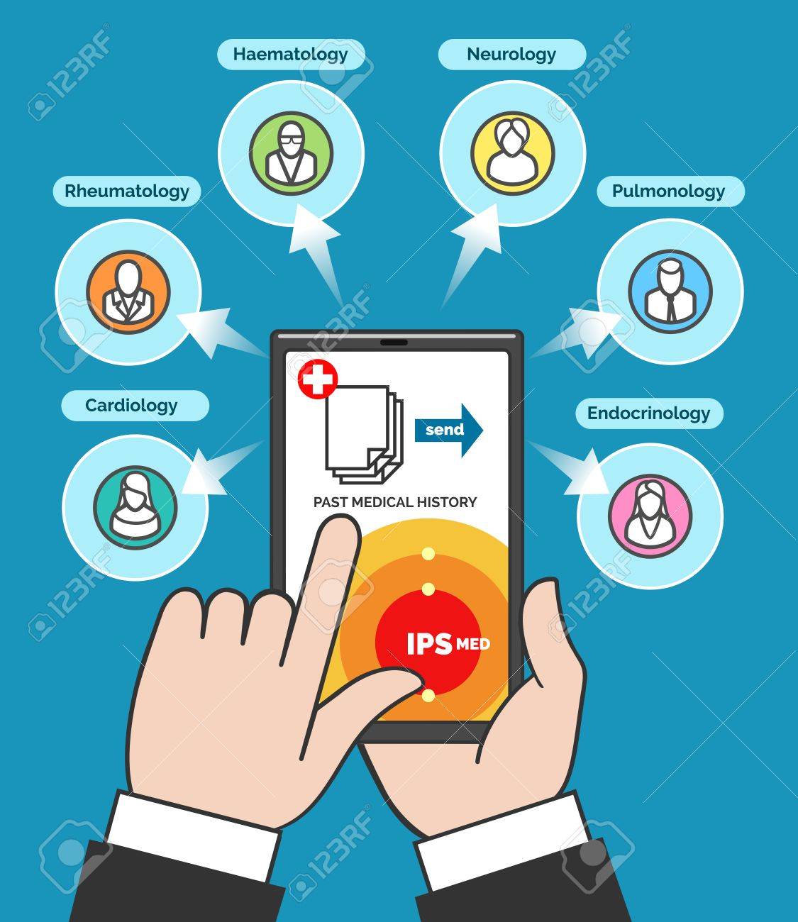 Concepto De Telesalud, Atención Médica Remota Por Computadora. La ...