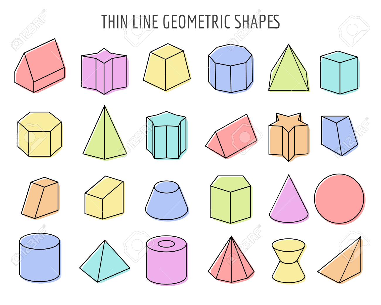 objetos en forma de prisma