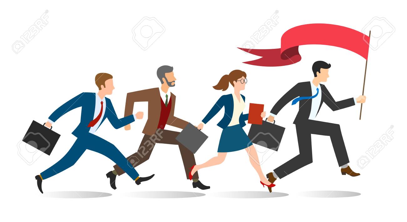 running team clipart