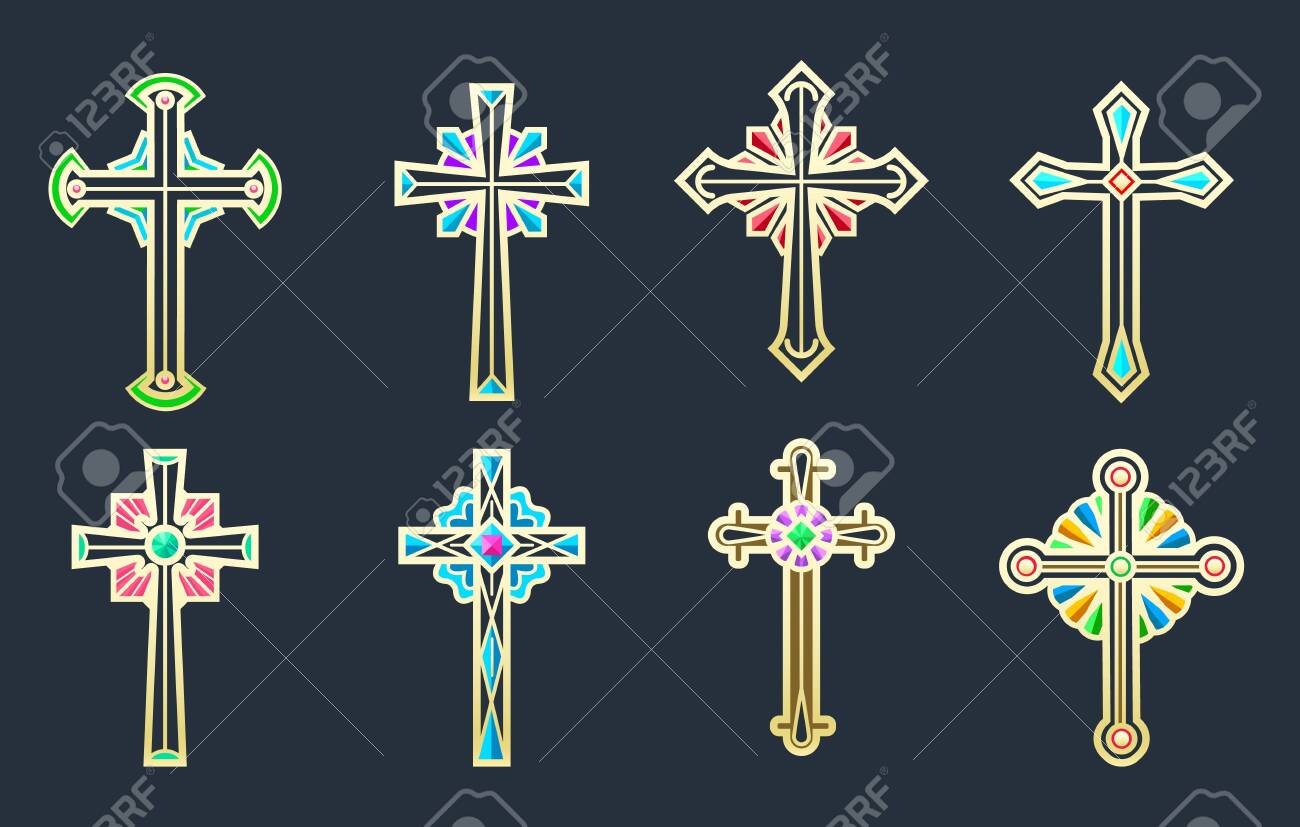 Broches Religiosos WANDIC - Pack 10 (Cruz De Pascua), image size:1300x827