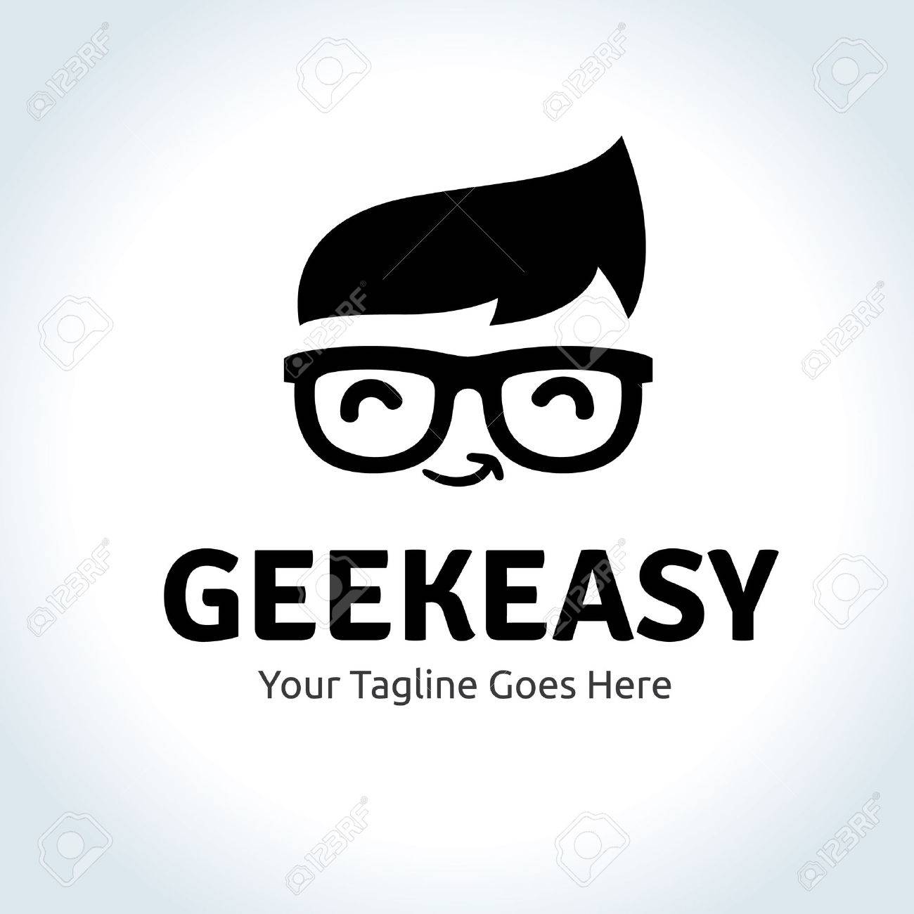 Geek easy logo,geek logo,idea logo,learning logo,vector logo template - 52481606 Geek easy logo,geek logo,idea logo,learning logo,vector logo template - 52481606