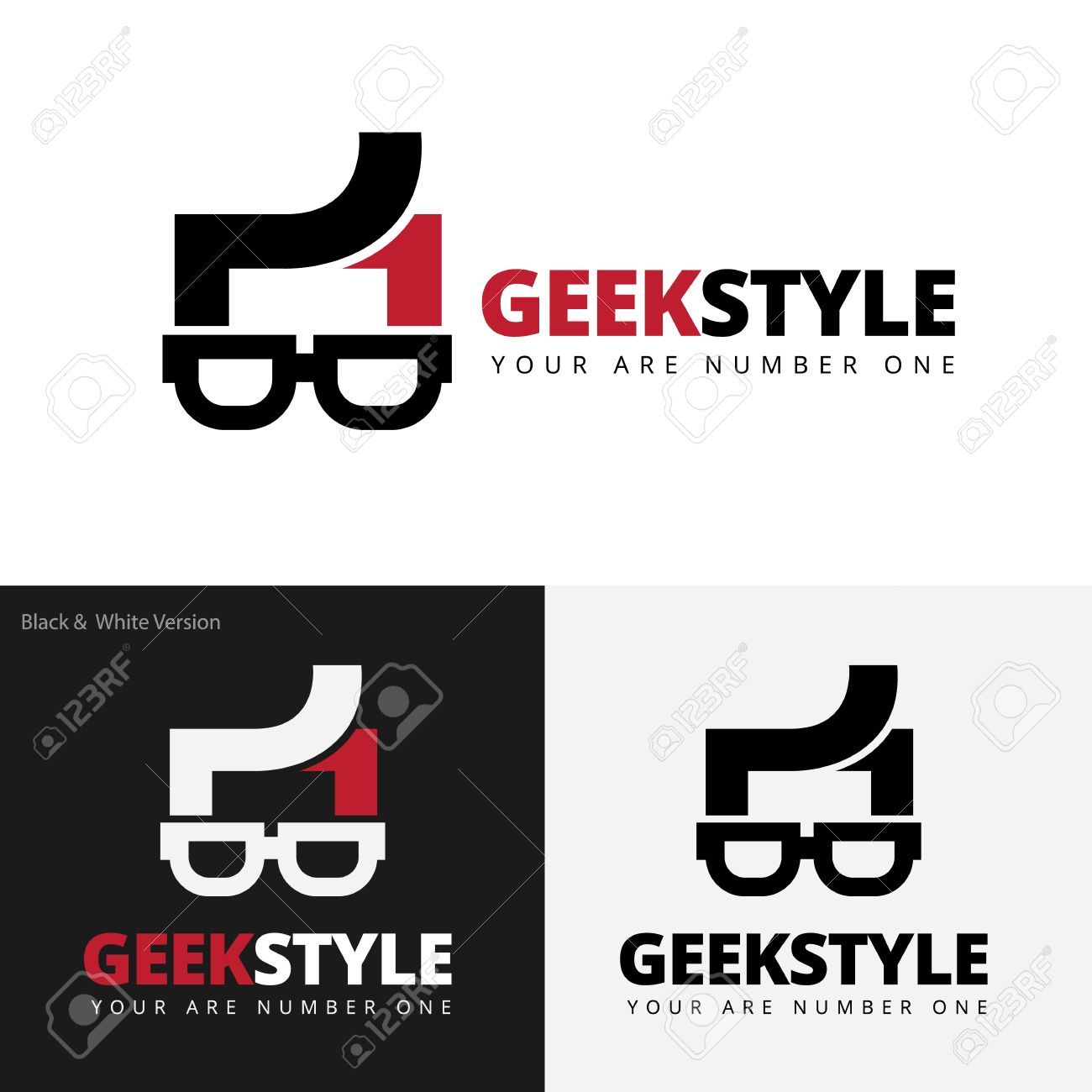 geek style logo geek logo vector logo template royalty free cliparts