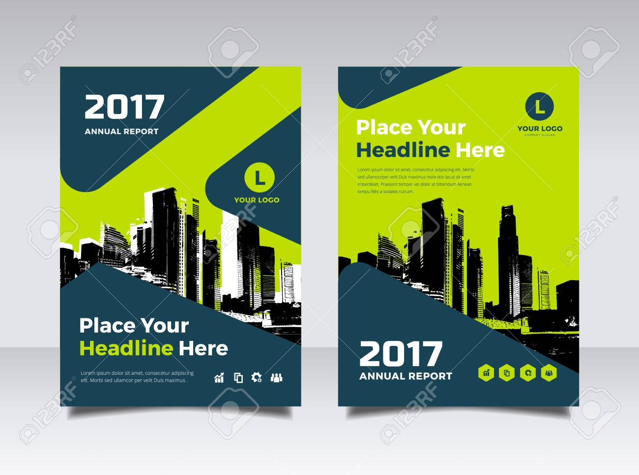 business book cover design template in a4 easy to adapt to brochure