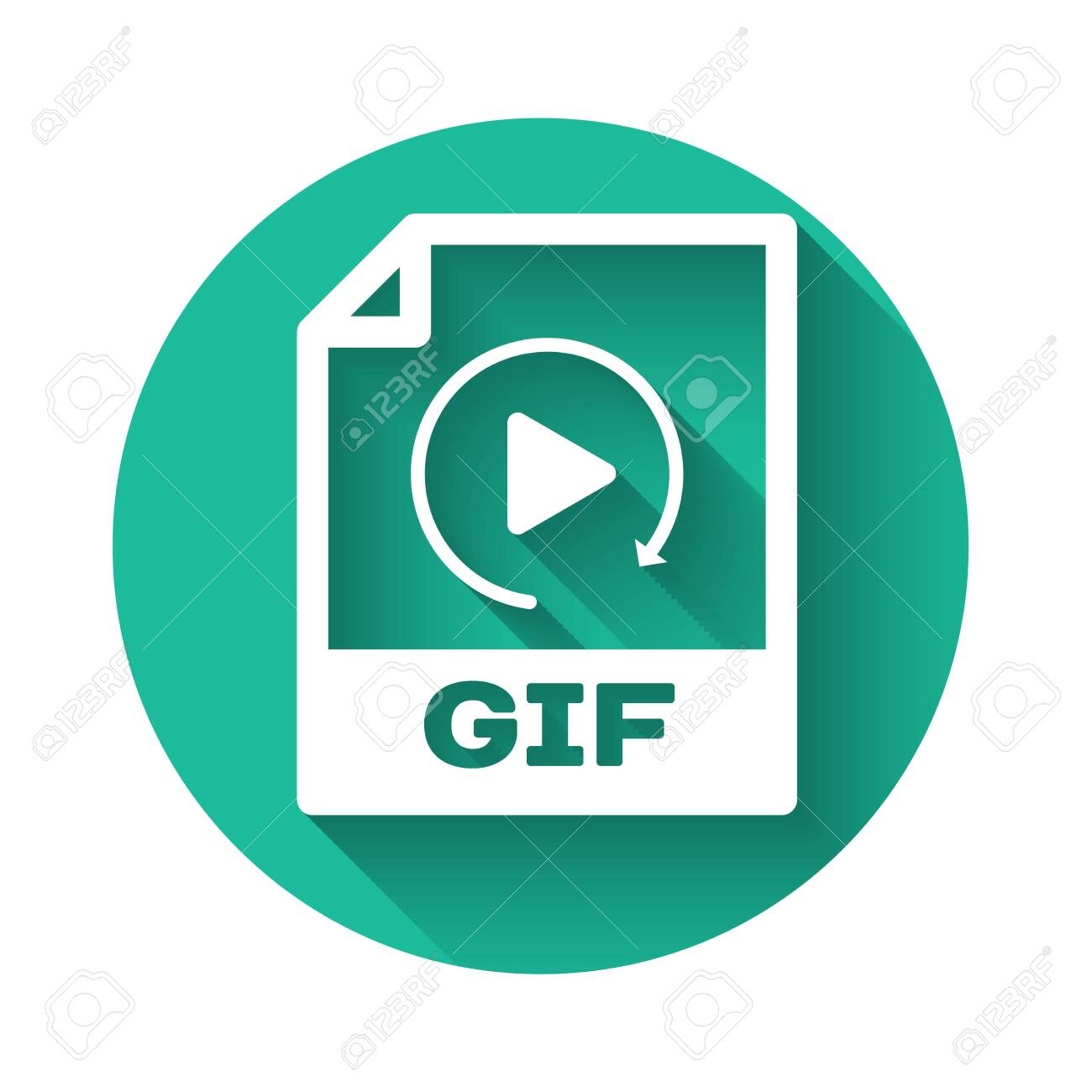 White Gif File Document Icon Download Gif Button Icon Isolated Royalty Free Cliparts Vectors And Stock Illustration Image