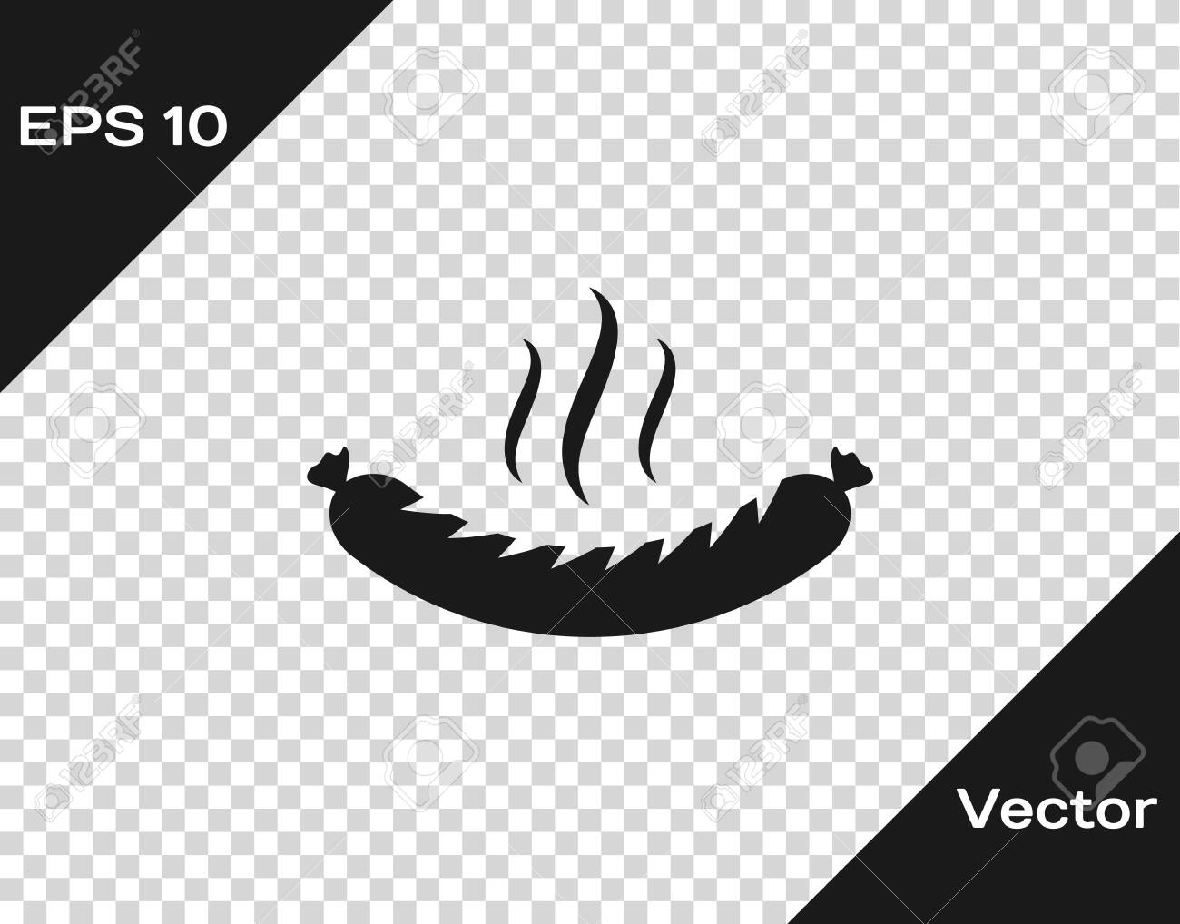 grey sausage with steam icon isolated on transparent background royalty free cliparts vectors and stock illustration image 123437367 123rf com