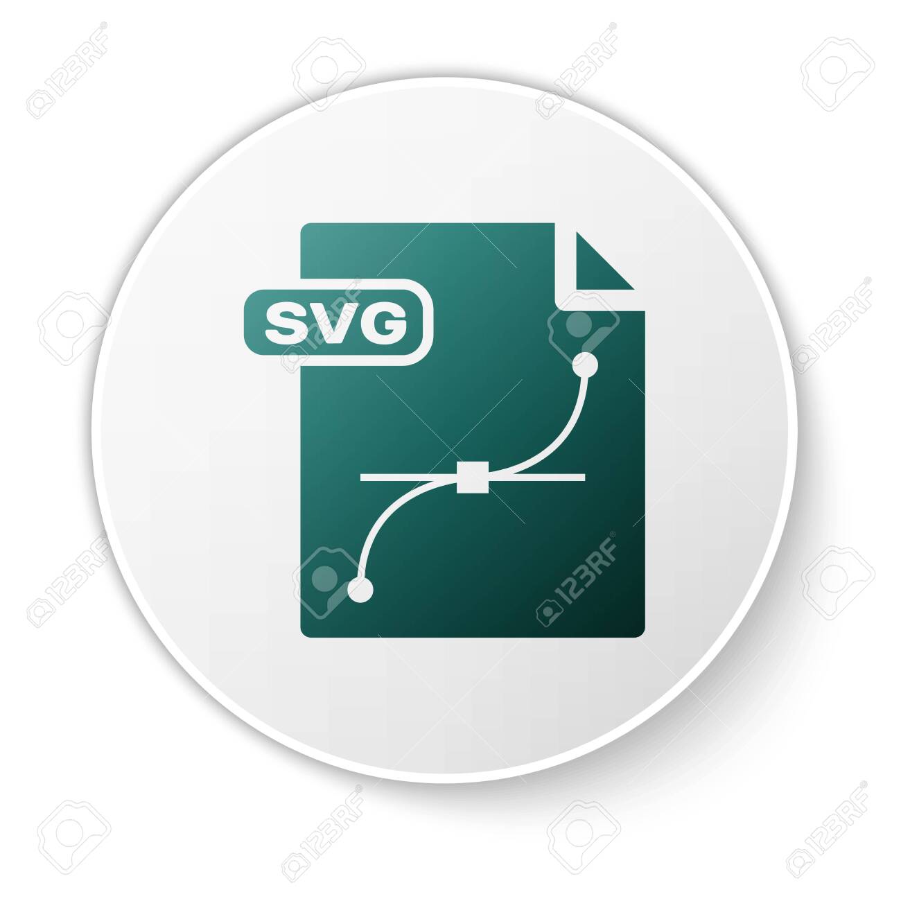 Download Green Svg File Document Download Svg Button Icon Isolated On Royalty Free Cliparts Vectors And Stock Illustration Image 128487996
