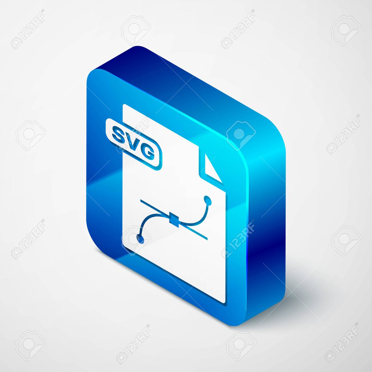 Isometric Svg File Document Download Svg Button Icon Isolated Royalty Free Cliparts Vectors And Stock Illustration Image 130965513