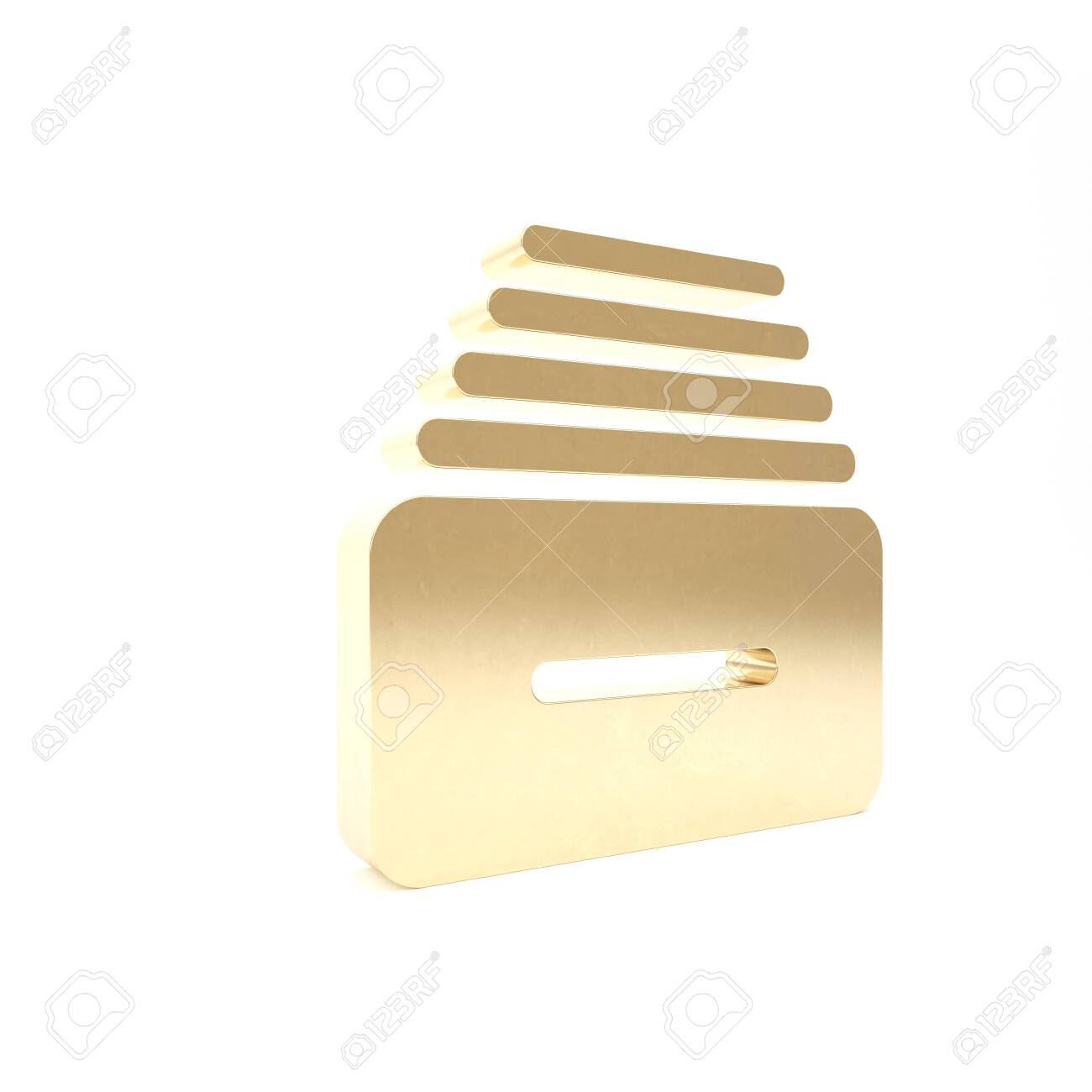 Gold Drawer With Documents Icon Isolated On White Background Stock Photo Picture And Royalty Free Image Image 133426600
