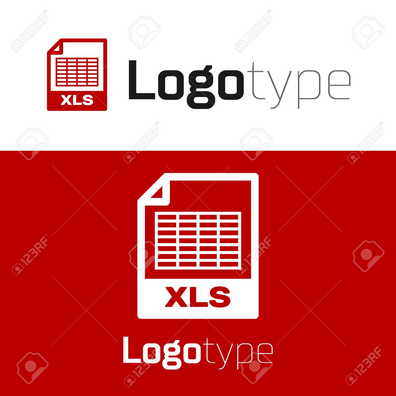Red Xls File Document Download Xls Button Icon Isolated On White Royalty Free Cliparts Vectors And Stock Illustration Image
