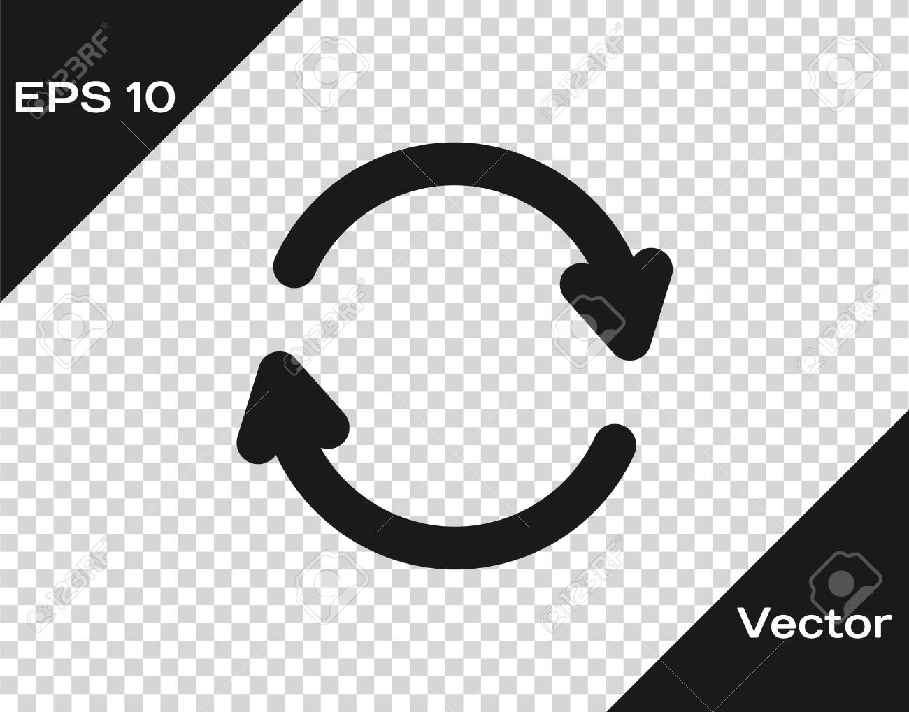 Black Refresh icon isolated on transparent background. Reload symbol. Rotation arrows in a circle sign. Vector Illustration - 146476319 Black Refresh icon isolated on transparent background. Reload symbol. Rotation arrows in a circle sign. Vector Illustration - 146476319