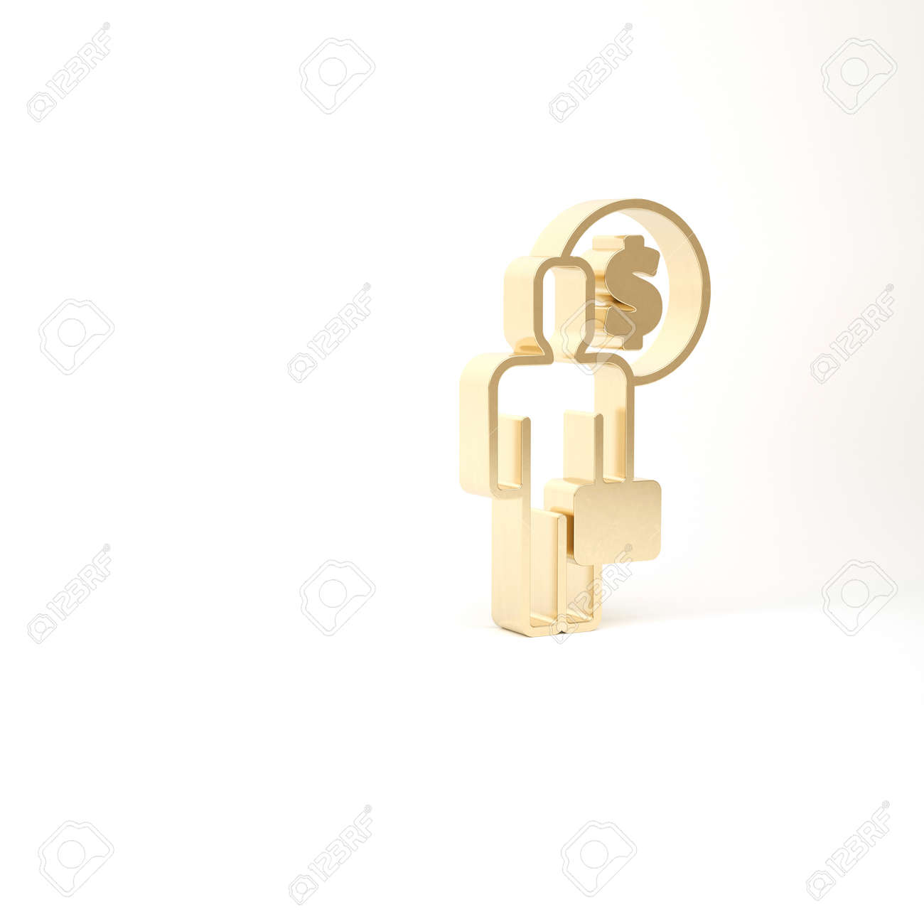 Gold Business man planning mind icon isolated on white background. Human head with dollar. Idea to earn money. Business investment growth. 3d illustration 3D render - 169803350 Gold Business man planning mind icon isolated on white background. Human head with dollar. Idea to earn money. Business investment growth. 3d illustration 3D render - 169803350