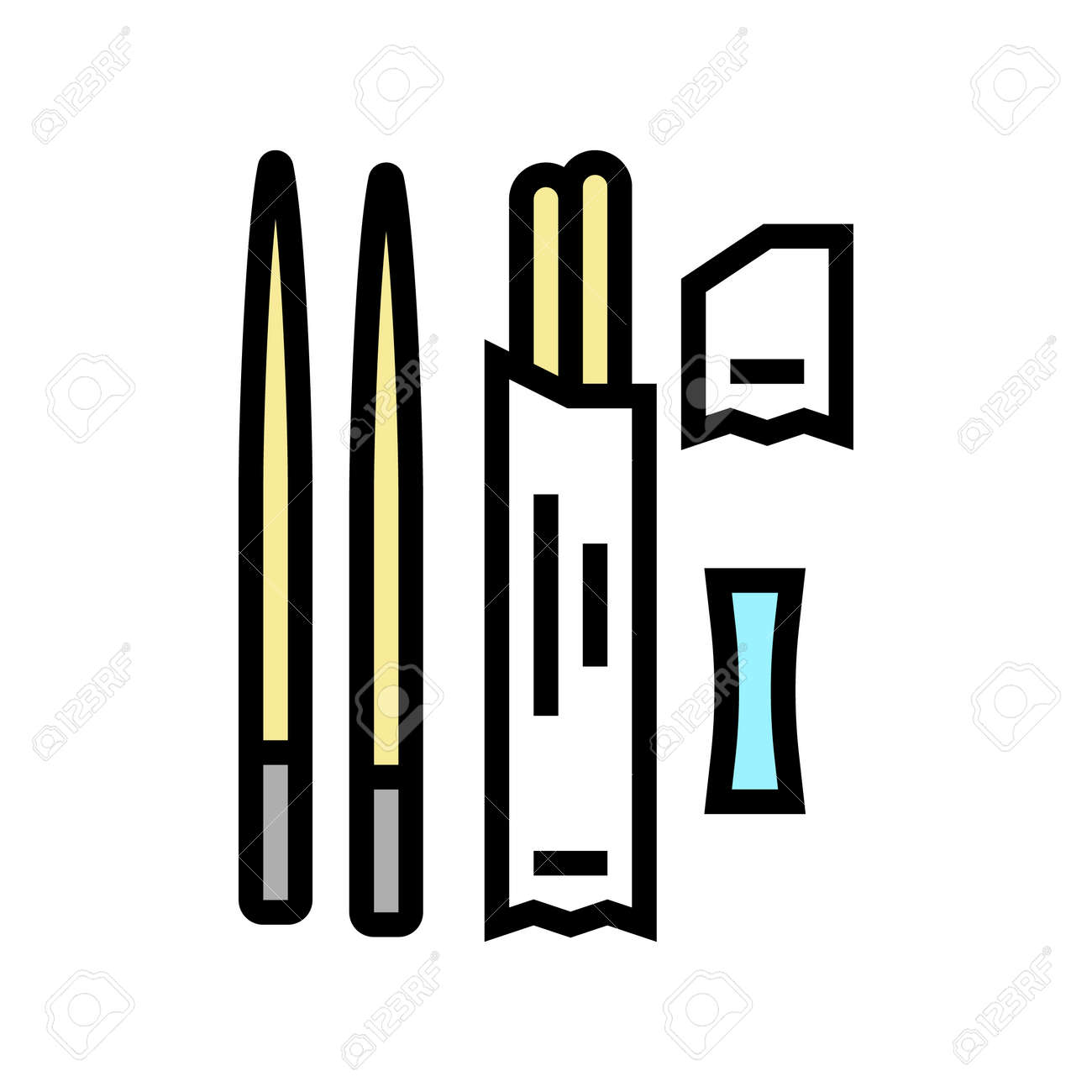 vettore di bacchette